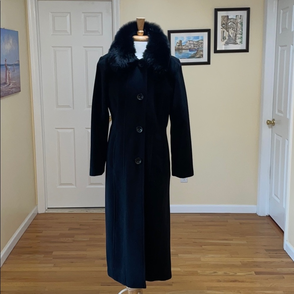 Dana Buchman angora/wool coat NWOT